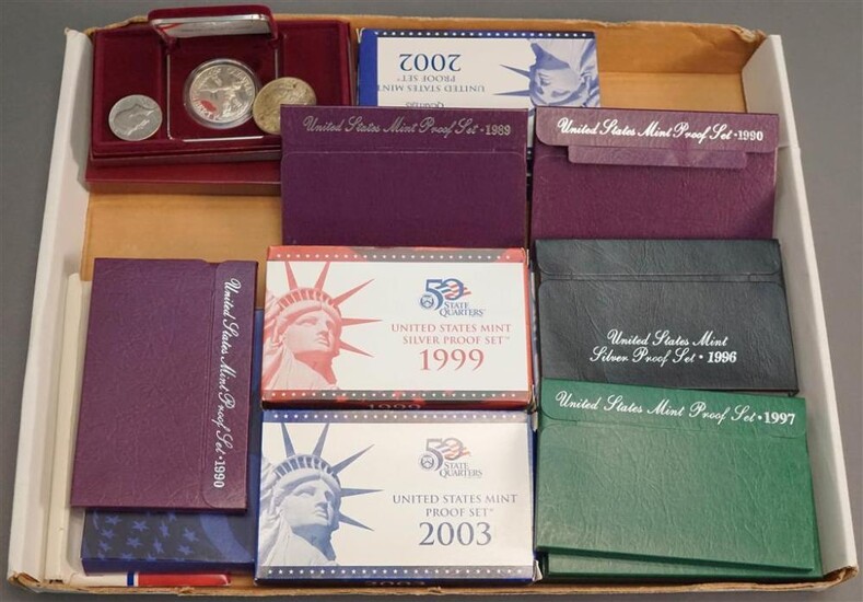 Collection of U.S. Proof Sets and Uncirculated Coin Sets