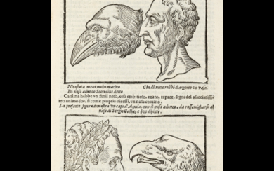 DELLA PORTA, Giovan Battista (1535-1615) - Della fisionomia dell'huomo. Venice: Tomasini, 1644. Fifth enlarged edition. 4to (230 x 163mm). Printer's...