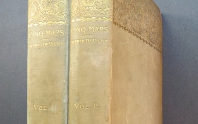 De Vigny, Cinq-Mars Louis XIII 1889, Limited 1st US 2vol. Ed. illustrated
