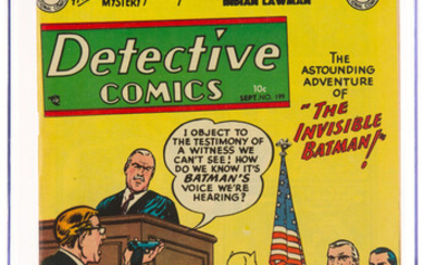 Detective Comics #199 (DC, 1953) CGC NM 9.4 Off-white...