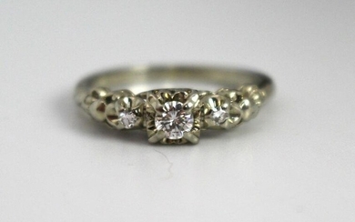Diamond Three Stone Ring 0.21 Carat