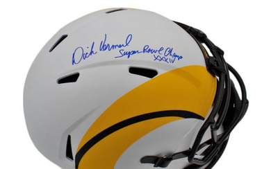 Dick Vermeil Signed Rams Full-Size Lunar Eclipse Alternate Speed Helmet Inscribed "Super Bowl Champs XXXIV" (Vermeil)