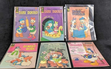 Disney Lot Of Six Classic Donald Duck Comics A