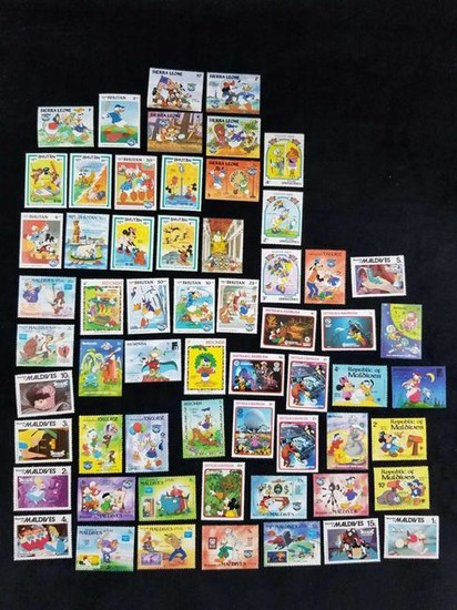 Disney Stamp Series From Multiple Countries Lot 60