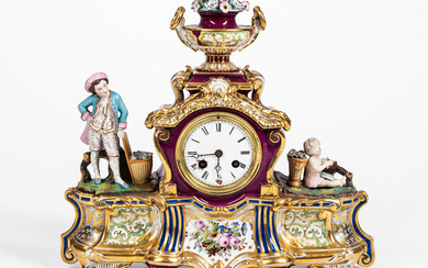 Dresden Porcelain Mantel Clock