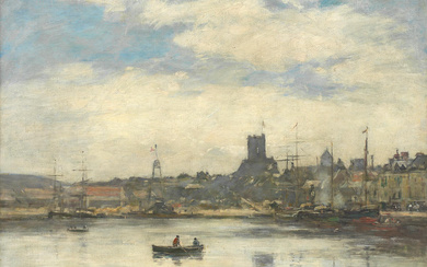 EUGÈNE BOUDIN (1824-1898) Fécamp. Le port