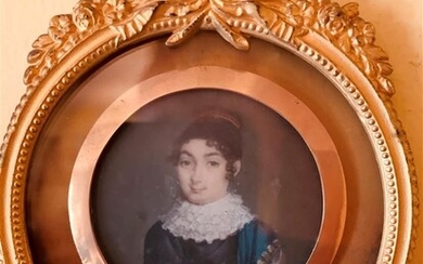 Ecole FRANCAISE du début du XIXe siècle Portrait... - Lot 44 - L'Huillier & Associés