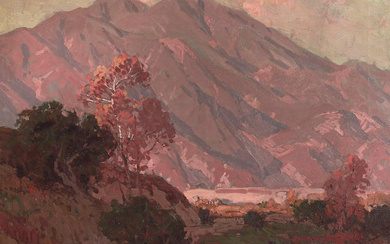Edgar Payne (1883-1947) Shadows Along the San Gabriel Mountains 19...