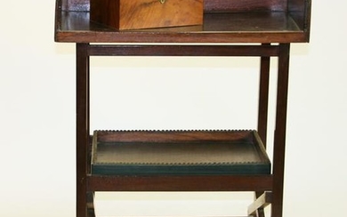 English Style Butler's Stand w/ Cigar Box