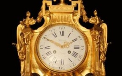 FRENCH GOLD PLATED BRONZE PREYAT WALL CLOCK - MUSEUM