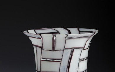 Foot vase ''Tessere'' Ercole Barovier (design), Barovier & Toso, Murano, ca. 195...