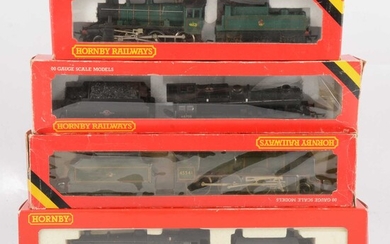 Four Hornby OO gauge model railway locomotives