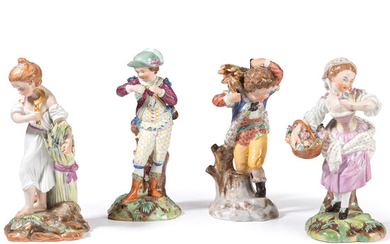 Four Royal Copenhagen Porcelain Figures Allegorical of Seasons