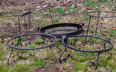 French Wrought Iron Planter Stands