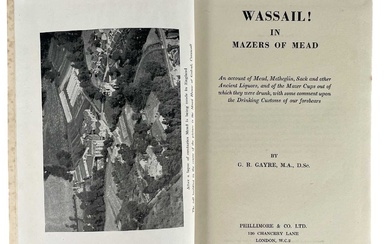G. R. Gayre M.A Wassail in Mazers of Mead