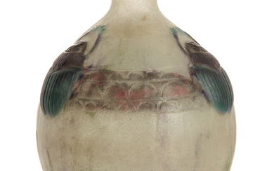 GABRIEL ARGY-ROUSSEAU (1885-1953) Vase ovoïde "Scarabées", création 1923,...