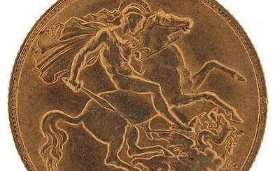 George V 1912 gold half sovereign - this lot is sold without...