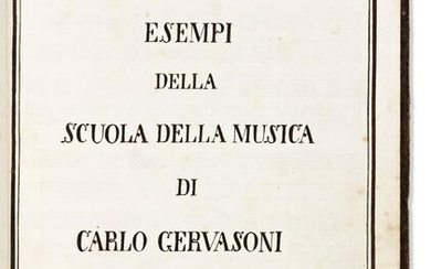 Gervasoni, Carlo (1762-1819) Esempi della Scuola della