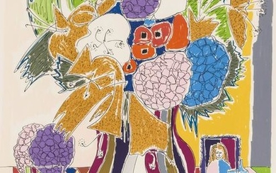 Gloria Vanderbilt ''Tiger Lilies'' Lithograph in Colors