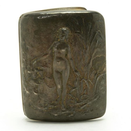 Gorham Art Nouveau Sterling Silver Cigarette Case.