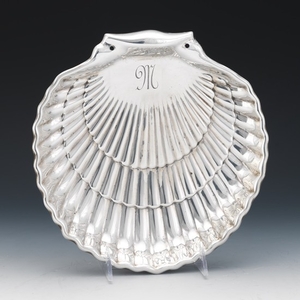 Gorham Sterling Silver Seashell Dish, dated 1964