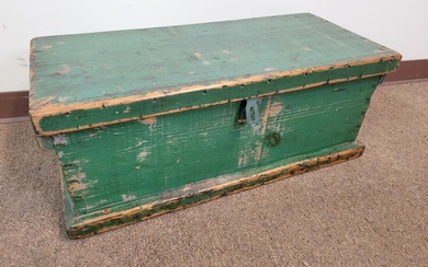 Green Painted Storage Chest