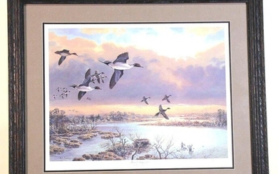 HERB BOOTH "PINTAIL PAGEANT" PRINT PENCIL SIGNED