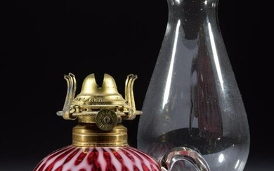 HOBBS NO. 326 WINDOWS / COIN DOT KEROSENE FINGER LAMP