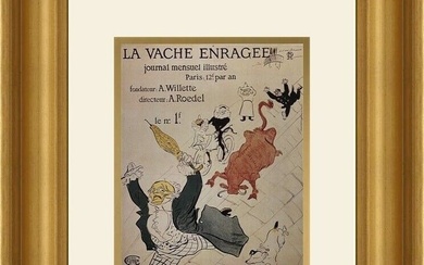 Henri Toulouse-Lautrec - La Vache Enragee Custom Framed Print