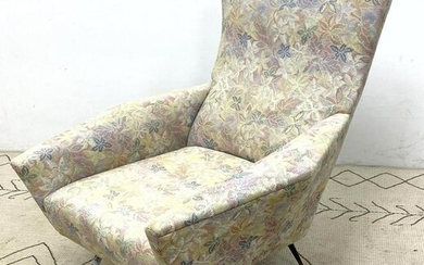 Italian Style Lounge Chair. Repaired leg.