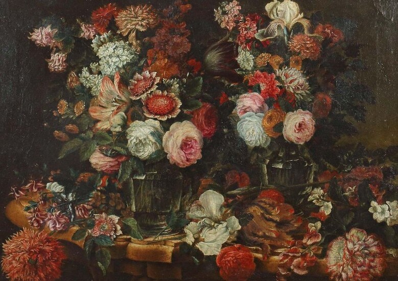 Italian painter of the 17th/18th century ''flower still...