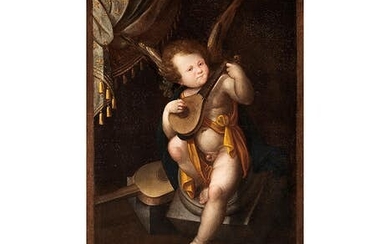 Italienischer Meister des 17. Jahrhunderts, MUSIZIERENDER PUTTO