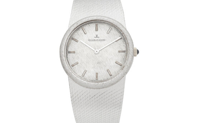 Jaeger-LeCoultre. An 18K white gold manual wind bracelet watch Ref 14096 22, Circa 1971