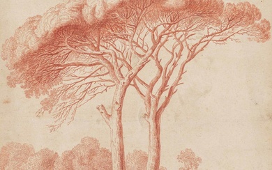 Jakob Philipp Hackert: Two Pine Trees Near Albano