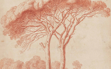 Jakob Philipp Hackert | Two Pine Trees Near Albano