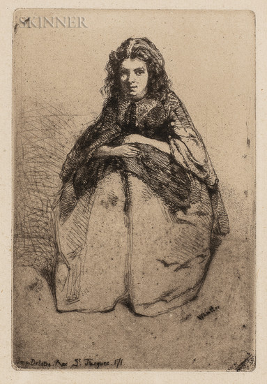 James Abbott McNeill Whistler (American, 1834-1903) Fumette