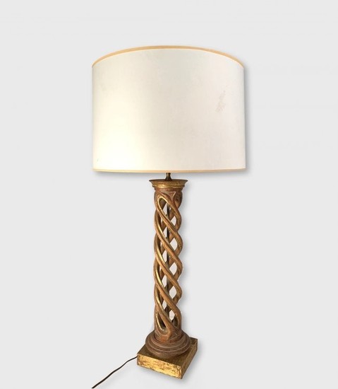 James Mont Spiral Table Lamp