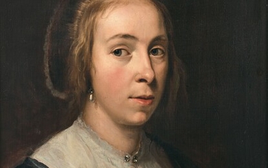 Jan de BRAY Haarlem, 1626/27 - Amsterdam, 1697Portrait de jeune femme aux pendants d'oreilles ornés...