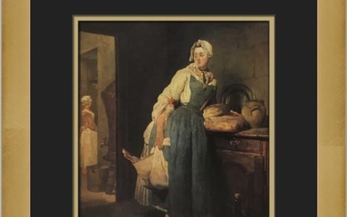 Jean-Baptiste-Simeon Chardin Back from the Market Custom Framed Print