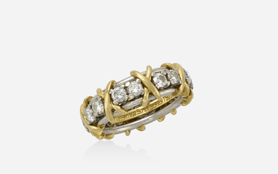 Jean Schlumberger for Tiffany & Co. Diamond, platinum, and gold eternity band ring