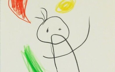 Joan Miro (1893-1983) Colored Pencil Sketch