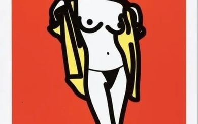 Julian OPIE (Né en 1958) Woman taking off Man’s shirt,2003