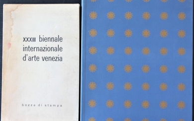 LA BIENNALE DI VENEZIA lotto di 2 libri cm 29,5x21 cm 23,5x15 Fabbri editori...