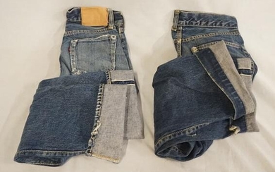 LOT OF 2 PAIRS OF VINTAGE LEVI SELVEDGE JEANS