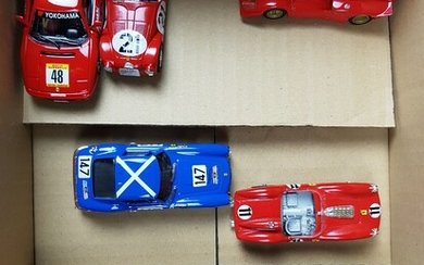 LOT de 8 véhicules, métal, échelle 1/43 : 1x M.P.A Ferrari 512 S Le Mans...