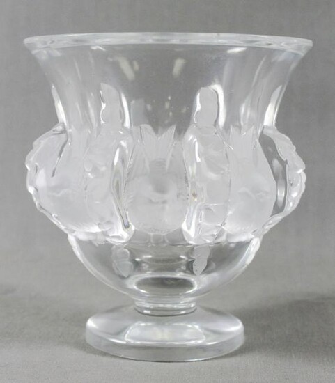 Lalique Frosted Vase