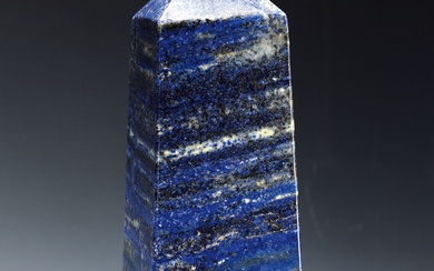 Lapis lazuli obelisk, approx. 6.9 kg, Afghanistan, cut, ground and...
