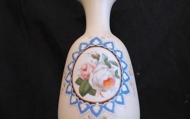Large Antique Opaline Glass Vase