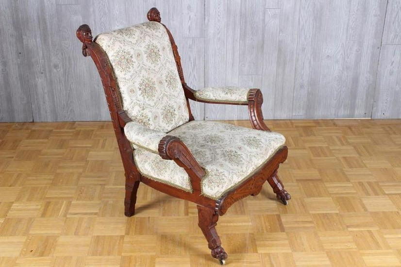 Late 19th C American Victorian Armchair