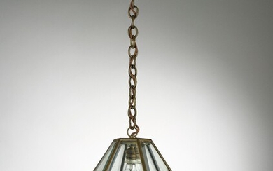 A “lantern” (hanging lamp), in the manner of Josef Hoffmann, Austria, c. 1905/14